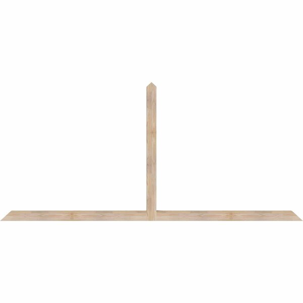 Ekena Millwork Portland Smooth Timber Gable Bracket, Douglas Fir, 108"W x 49"H x 3 1/2"D x 3 1/2"F, 11/12 Pitch GBW108X49X0404POR00SDF - main